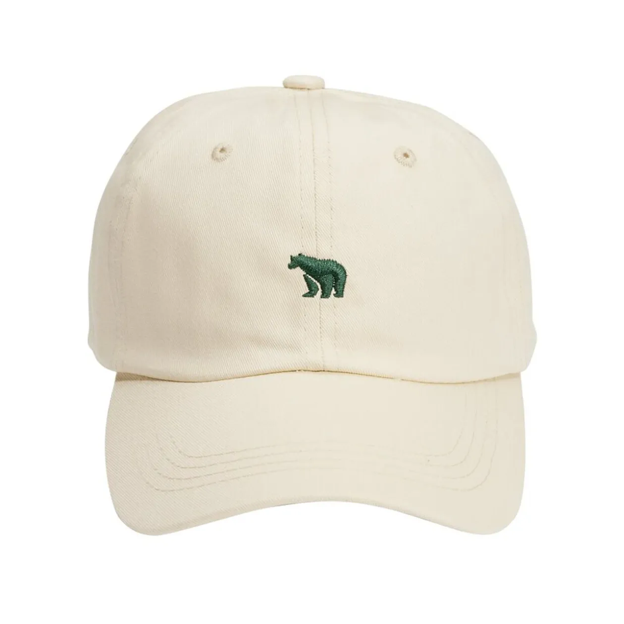 Casquette pour adulte en coton uni beige 25x15,8xH13cm