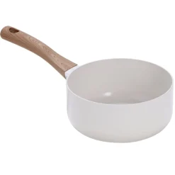 Casserole anti adhésive tous feux manche effet bois Ø18cm (2 modèles)
