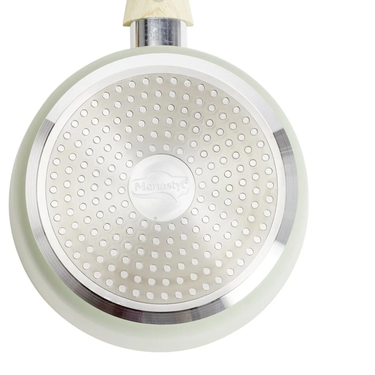Casserole poignée effet bois aluminium et céramique vert Ø18cm < Gifi Best
