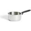 Casserole tous feux dont induction inox gris poignée bakélite Ø18cm < Gifi