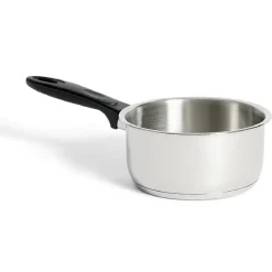 Casserole tous feux dont induction inox gris poignée bakélite Ø18cm < Gifi