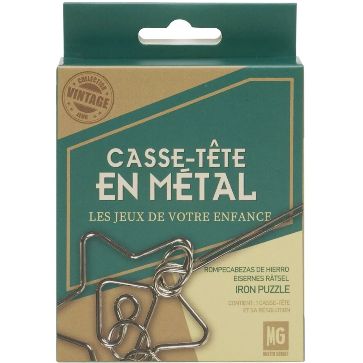 Casse-tête en métal classique 7,5xH10cm (plusieurs modèles) < Gifi New