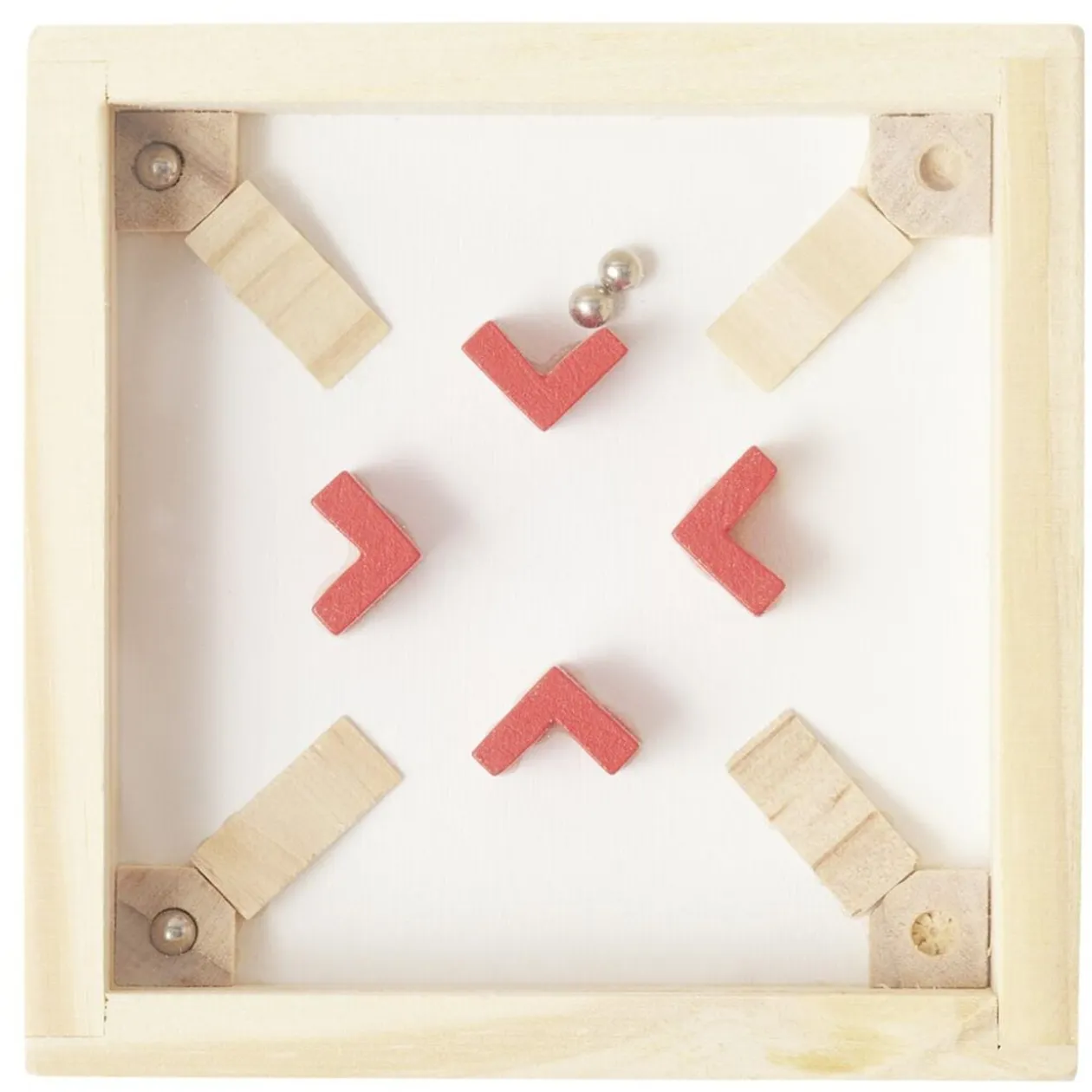 Casse-tête labyrinthe en bois éducatif 7,5xH10cm (5 modèles)