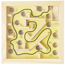 Casse-tête labyrinthe en bois éducatif 7,5xH10cm (5 modèles)