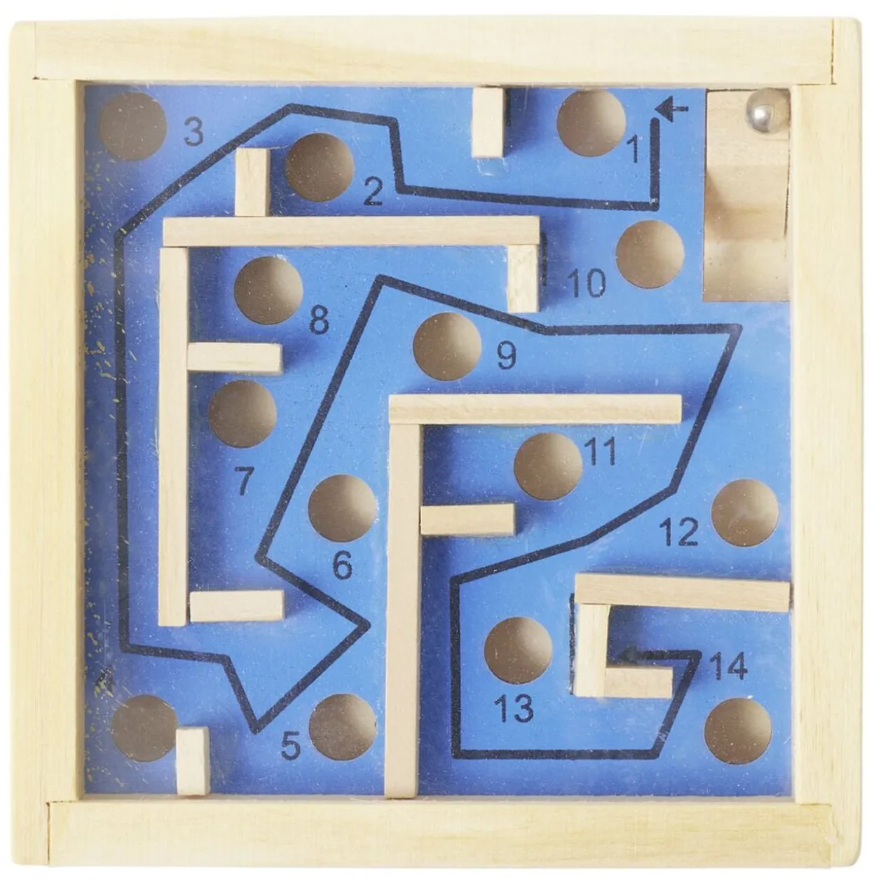 Casse-tête labyrinthe en bois éducatif 7,5xH10cm (5 modèles)