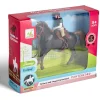 Cavalier avec cheval noir
