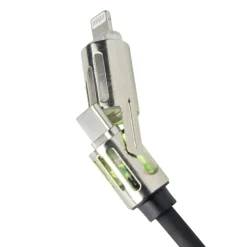 Câble lumineux lightning USB USBC 4en1 RGB 1,2m (4 modèles) < Gifi Outlet