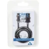 Câble USB vers micro USB métal Noir charge rapide