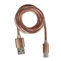 Câble USB vers USB C métal Rose charge rapide < Gifi Clearance