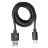 Câble USB vers USB C plastique PP Noir charge rapide