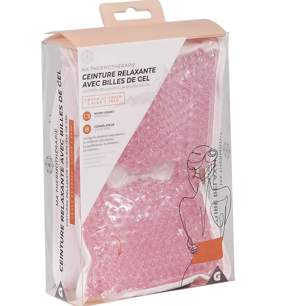 Ceinture relaxante avec billes de gel