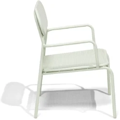 Chaise basse de jardin Faro empilable métal vert 56x56xH75cm < Gifi Outlet