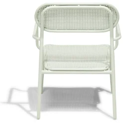 Chaise basse de jardin Faro empilable métal vert 56x56xH75cm < Gifi Outlet