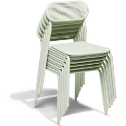 Chaise de jardin Faro empilable métal vert 48x52xH82cm