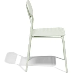 Chaise de jardin Faro empilable métal vert 48x52xH82cm