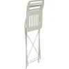 Chaise de jardin Rio pliante métal taupe 41x45xH82cm