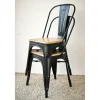 Chaise empilable Fabrik métal et bois < Gifi Best