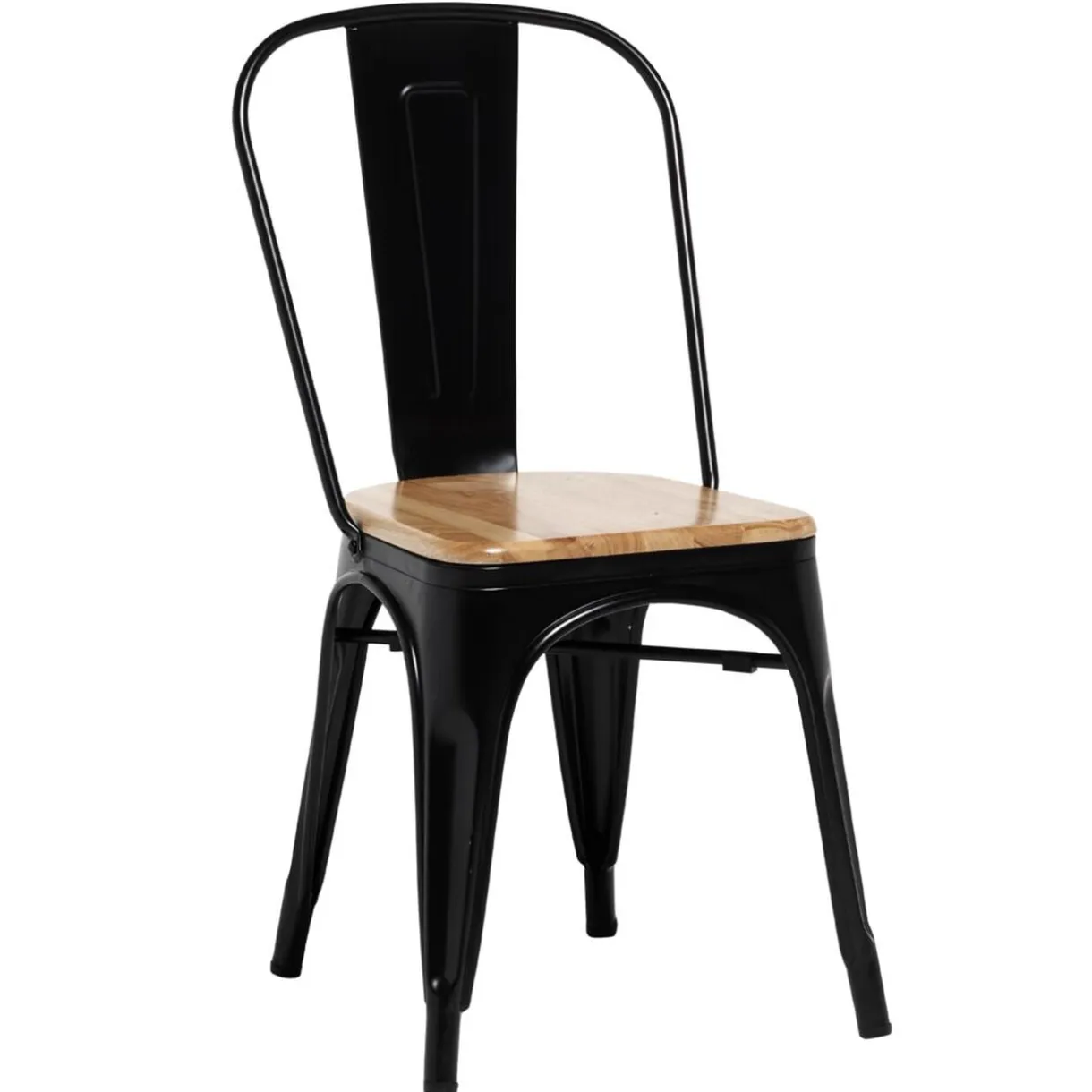 Chaise empilable Fabrik métal et bois < Gifi Best