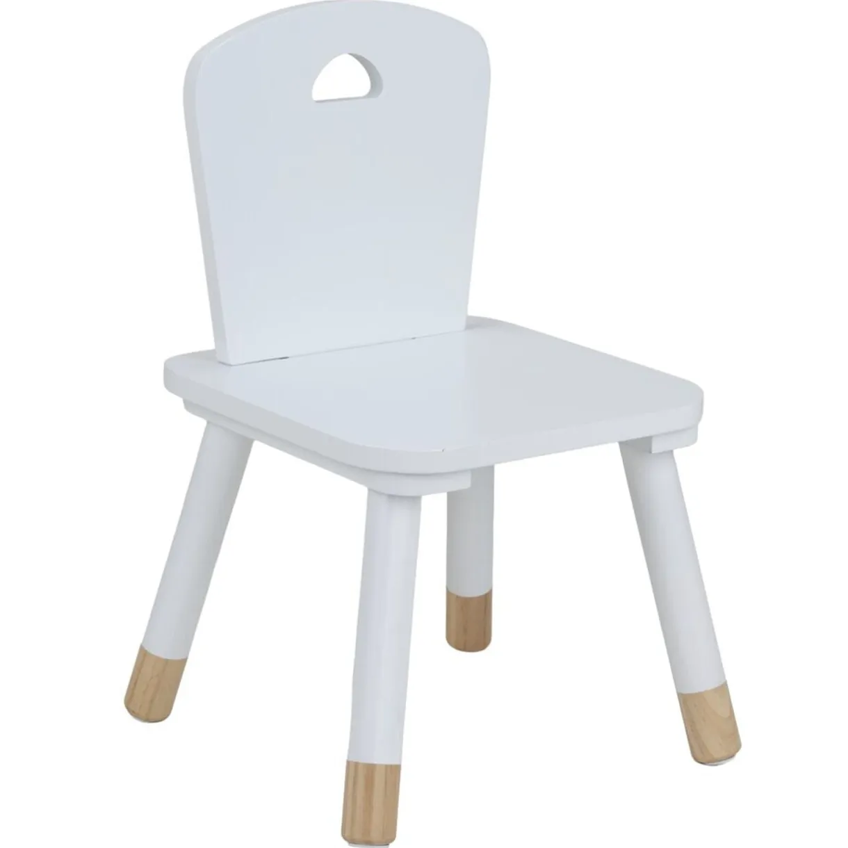 Chaise enfant bois blanc 28x28xH50 < Gifi Clearance