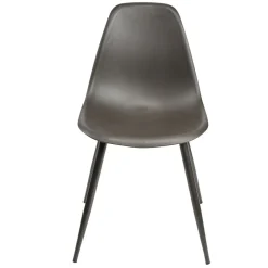 Chaise First assise polypropylène pieds métal noire L42,5xP50xH78,5cm < Gifi Clearance