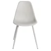 Chaise First métal et plastique gris clair 42,5x50xH78,5cm < Gifi Discount