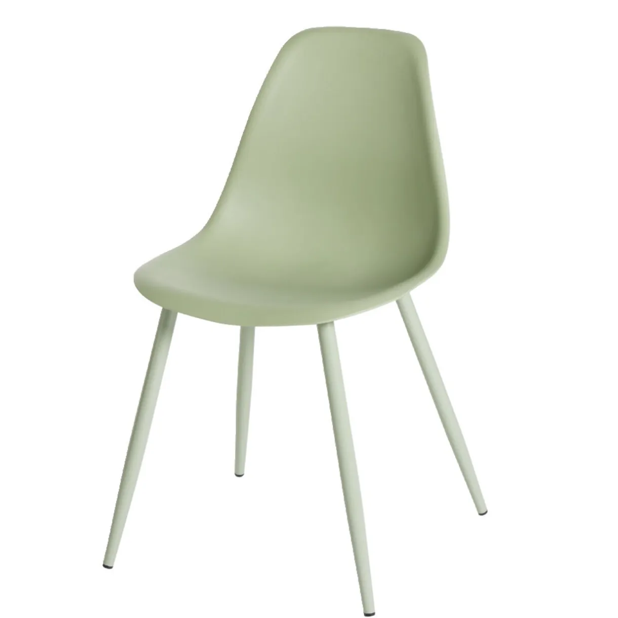 Chaise First métal et plastique vert 42,5xP50xH78,5cm < Gifi Best