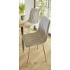 Chaise Joseph grise 54x45xH89cm x2
