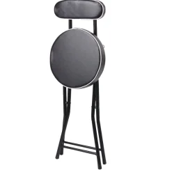 Chaise pliante Tony Noire Ø30 x H.74 cm