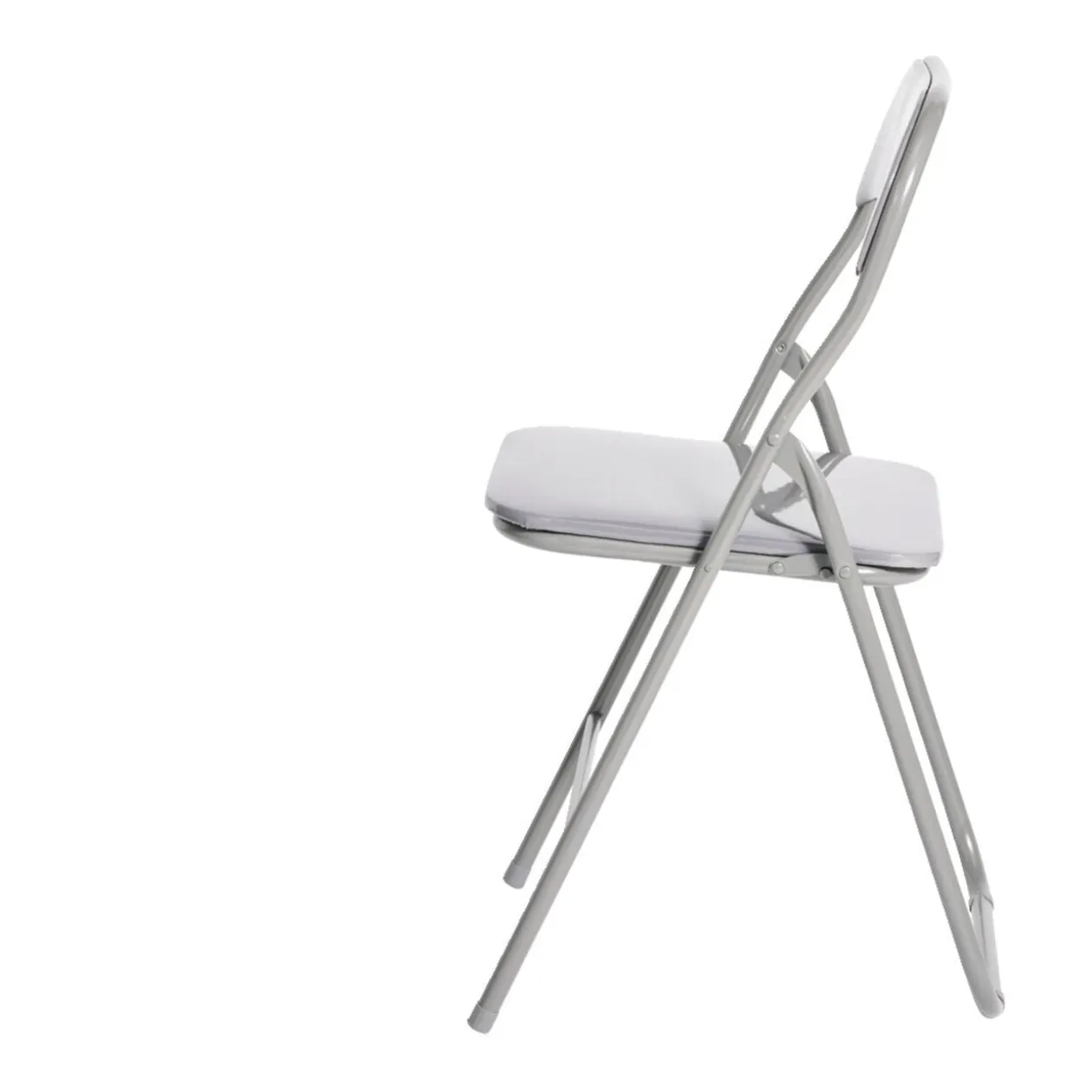 Chaise pliante Tracy métal gris foncé L49xP49xH79cm