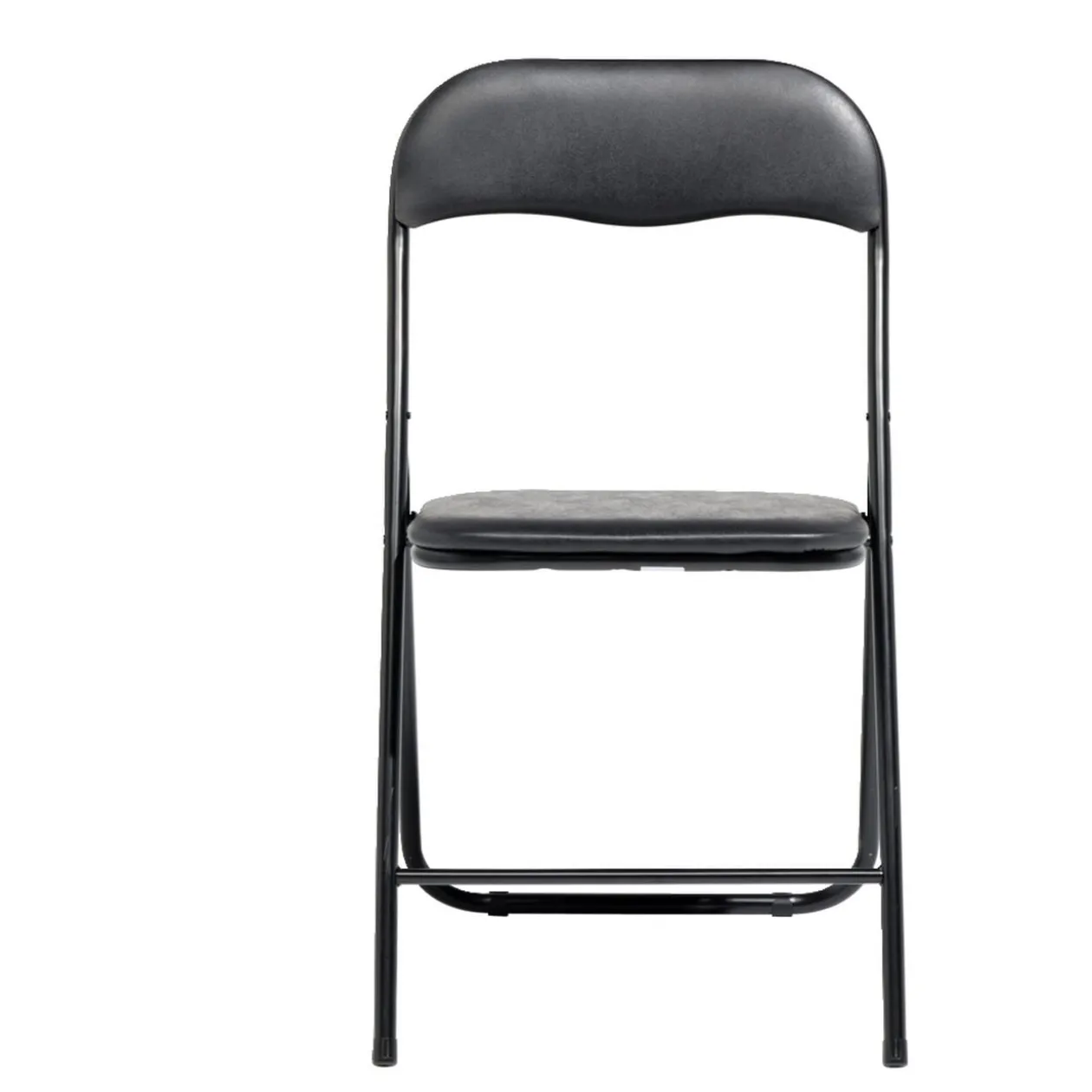 Chaise pliante Tracy métal noir 44x45x79cm