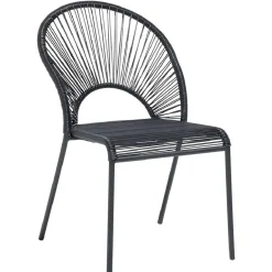 Chaise Urban filaire noir 49x48,5xH88cm < Gifi New