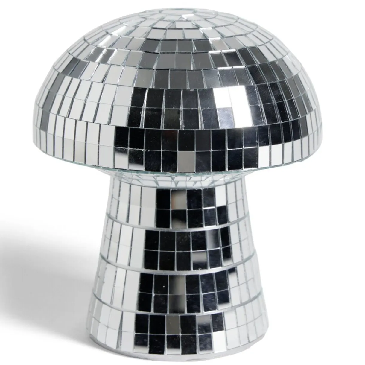 Champignon disco en plastique argenté Ø16xH17,5cm < Gifi New