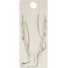 Chaîne cheville pampilles et perles métal argenté Ø11cm < Gifi Outlet