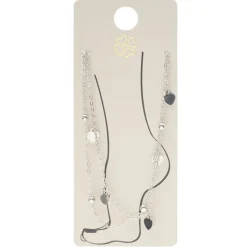 Chaîne cheville 7 pampilles métal argenté Ø11cm < Gifi New
