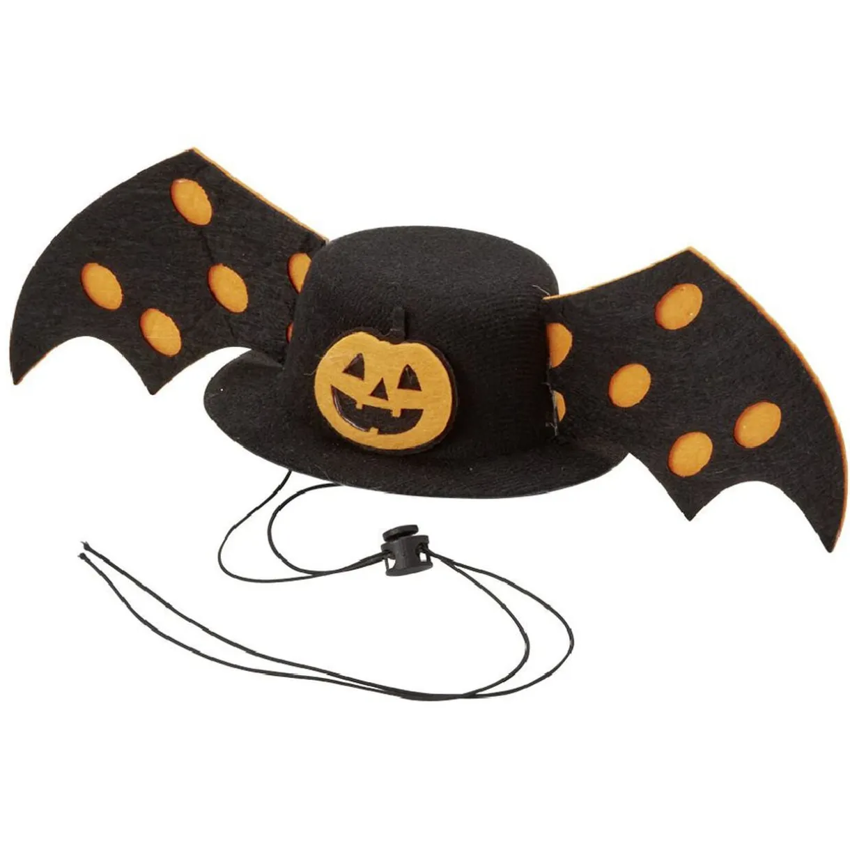 Chapeau chien avec ailes de chauve souris motif citrouille Halloween < Gifi