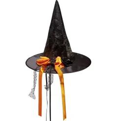 Chapeau de sorcière Halloween avec noeud Ø38xH34cm < Gifi Clearance