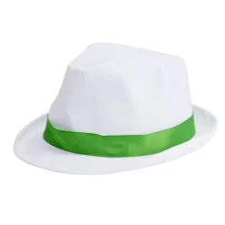 Chapeau détective blanc liseré coloré (3 modèles)