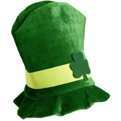 Chapeau haut-de-forme Saint-Patrick taille adulte polyester vert < Gifi New