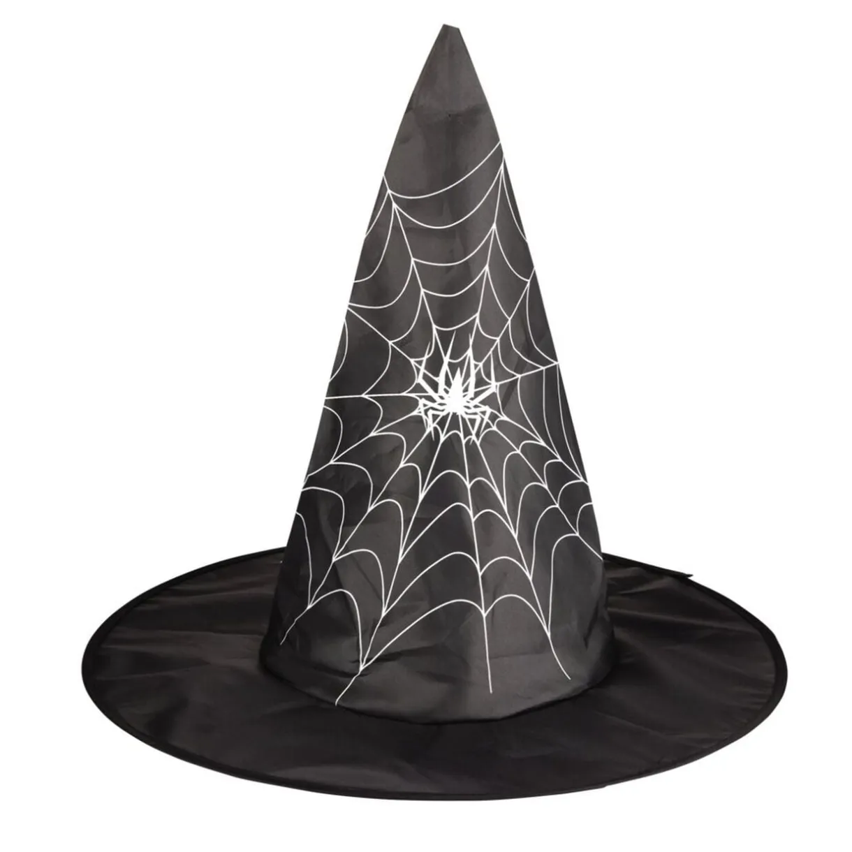Chapeau sorcière adulte toile d'araignée noir et blanc < Gifi Hot