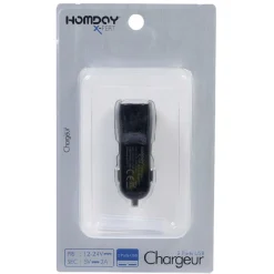 Chargeur allume cigare 2 ports USB Homday X-Pert < Gifi