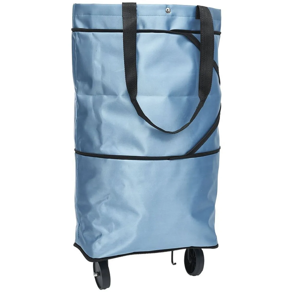 Chariot de course cabas 2-en-1 bleu < Gifi Hot