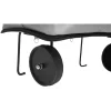 Chariot de course cabas 2-en-1 gris