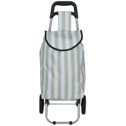 Chariot de course 25L rayures bayadères trolley avec 2 roulettes (2 modèles) < Gifi Online