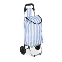 Chariot de course 25L rayures bayadères trolley avec 2 roulettes (2 modèles) < Gifi Online