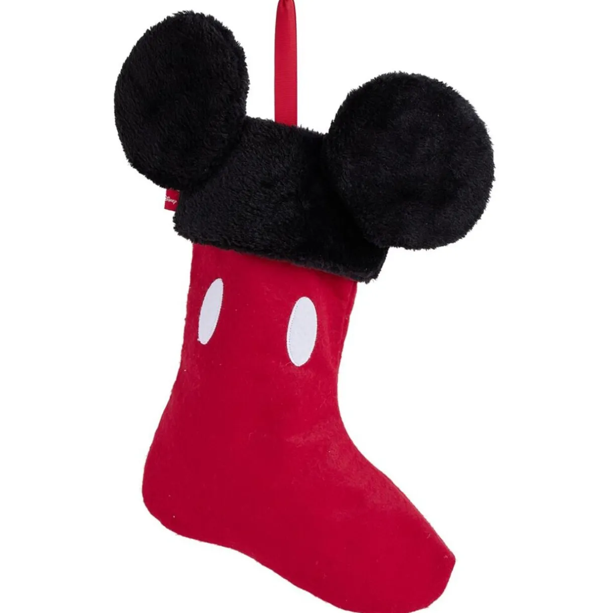Chaussette de Noël Disney Mickey rouge et noir 24xH41cm < Gifi Hot