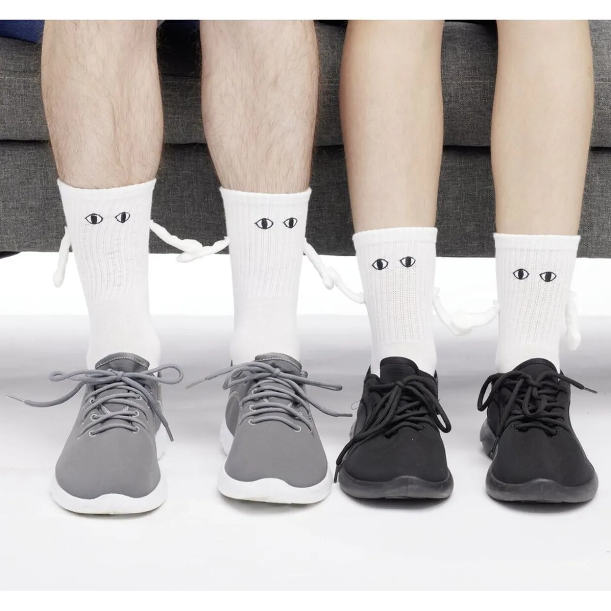 Chaussettes bonhommes magnétiques femme 36/40