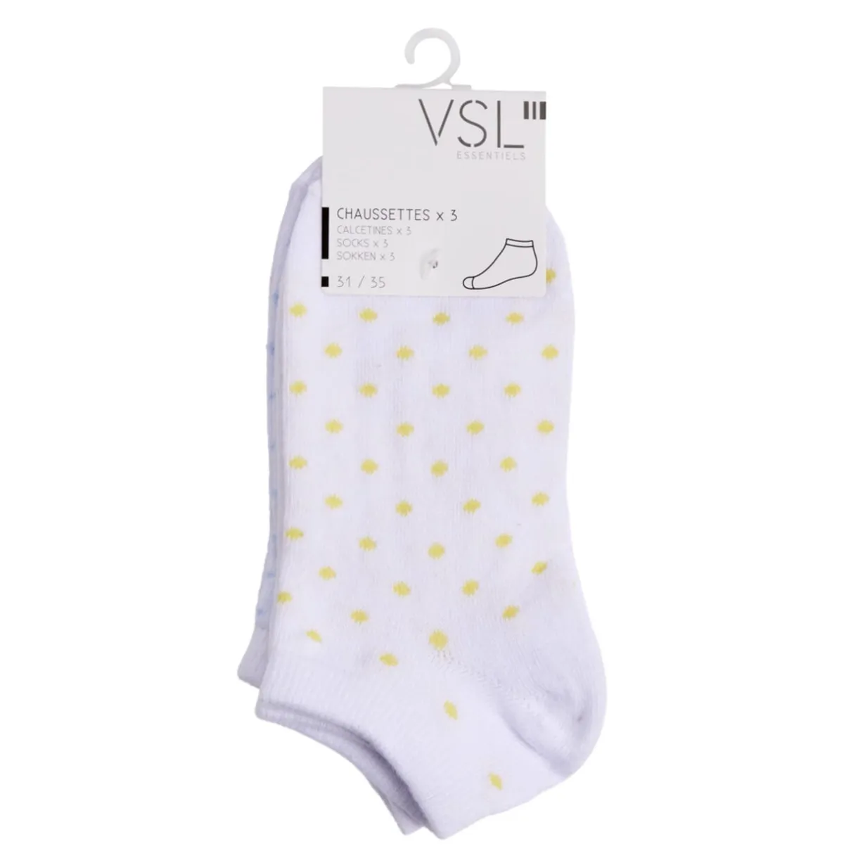 Chaussettes enfant fille tige courte polycoton 3 paires 31/35 < Gifi Sale