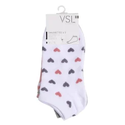 Chaussettes enfant fille tige courte polycoton 3 paires 31/35 < Gifi Sale