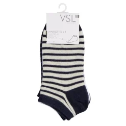 Chaussettes enfant garçon tige courte polycoton 3 paires 31/35