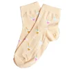 Chaussettes femme beiges motifs cocktails T36/40